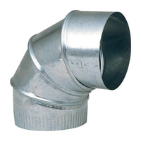 Imperial Manufacturing 8 in. Dia. x 8 in. Dia. Adjustable 90 deg. Galvanized Steel Elbow Exhaust (Pack of 8)