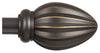 Kenney Oil Rubbed Bronze Fast Fit Bailey Curtain Rod 36 in. L X 66 in. L