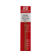 K&S 0.020 in. D X 12 in. L Brass Rod 5 pk