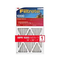 Filtrete Allergen Defense 14 in. W X 30 in. H X 1 in. D 11 MERV Pleated Air Filter 1 pk (Pack of 4)