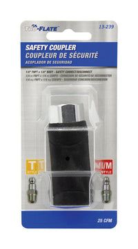 Tru-Flate Steel Safety Coupler 1/4 in. Female 1 pc