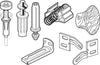 Prime-Line Plastic/Steel Door Repair Kit 1 pk