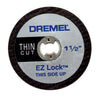 Dremel EZ Lock 1-1/2 in. D X 1/8 in. Aluminum Oxide Metal Cut-Off Wheel 5 pc