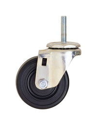 InterMetro 3 in. D Swivel Hard Rubber Caster 300 lb 1 pk