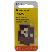 Bussmann 7.5 amps ATC Blade Fuse 5 pk