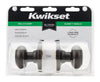 Kwikset  Cove  Venetian Bronze  Steel  Passage Door Knob  3  Right or Left Handed