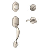 Schlage Paris Seville Satin Nickel Handleset 1-3/4 in.