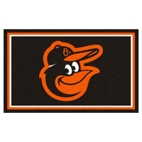 MLB - Baltimore Orioles 4ft. x 6ft. Plush Area Rug