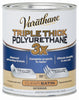 Varathane Transparent Satin Clear Water-Based Polyurethane/Acrylic Triple Thick Polyurethane 1 qt (Pack of 2)