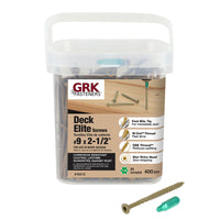 GRK Deck Elite No. 9  x 2-1/2 in. L Star Bugle Head Deck Screws 575 pk