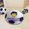 Western Illinois University Soccer Ball Rug - 27in. Diameter