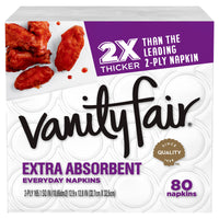 Vanity Fair Napkins 80 sheet 2 ply 80 pk (Pack of 12)