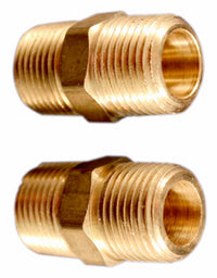 Hex Coupling, Male, 3/8-In. MNPT, 2-Pk.