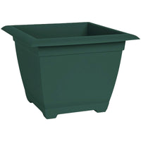 Bloem Dayton Ocean Turtle Green Resin UV-Resistant Square Planter Box 11 H x 15 W x 15 D in.