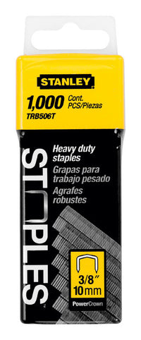 Stanley Hand Tools TRB506T 1,000 Count 3/8" Heavy Duty Crown Staples