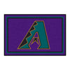 MLB - Arizona Diamondbacks Retro Collection 4ft. x 6ft. Plush Area Rug - (1998)