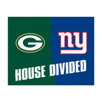 NFL House Divided - Packers / Giants House Divided Rug