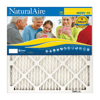 AAF Flanders NaturalAire 14 in. W x 24 in. H x 1 in. D Polyester Synthetic Pleated Air Filter (Pack of 12)