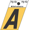 Hy-Ko 1-1/2 in. Black Aluminum Letter A Self-Adhesive 1 pc. (Pack of 10)