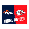 NFL House Divided - Broncos / Chiefs House Divided Rug