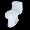 TOTO® Eco UltraMax® One-Piece Elongated 1.28 GPF ADA Compliant Toilet with CEFIONTECT, Cotton White - MS854114ELG#01