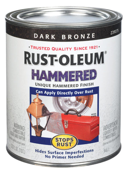 Rust-Oleum Stops Rust Textured Bronze Spray Paint 12 oz. (Pack of 6)