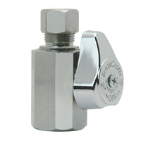 BrassCraft 1/2 in. Compression outlets X 3/8 in. Chrome Plated Stop Valve