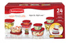 Rubbermaid Easy Find Lids Clear Food Storage Container Set 12 pk (Pack of 2)