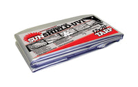 Dewitt Polytuf Fabric Black/Silver UV Resistant Heavy Duty Tarp 6 oz. Capacity, 20 W x 12 L ft.