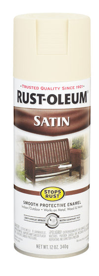 Rust-Oleum Satin Smooth Protective Enamel, 12 oz. (Pack of 6)