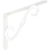 152BC 8â€ x 5-1/2â€ Ornamental Shelf Bracket - Antique White