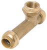 SharkBite Push to Connect 1/2 in. PTC X 1/2 in. D PTC Brass Slip Tee