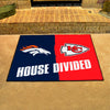 NFL House Divided - Broncos / Chiefs House Divided Rug