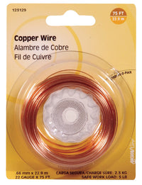 Hillman 75 ft. L Copper 22 Ga. Wire (Pack of 10)