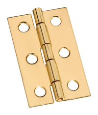 National Hardware 2 in. L Solid Brass Narrow Hinge 1 pk