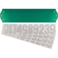 Hillman Gloss Green Die-Cast Zinc Rectangle Reflective 911 Address Kit