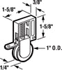 Prime-Line 1 in. D X 1/4 in. L Nylon Roller Assembly 2 pk