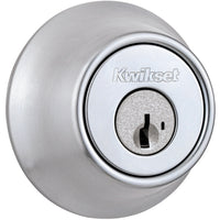 660 26D SMC RCAL RCS K3 1-Cyl Deadbolt with SC1 Keyway - Satin Chrome