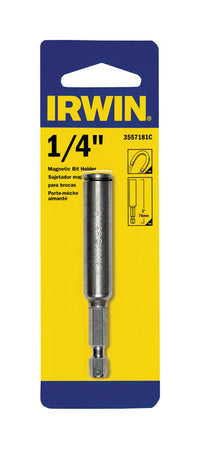 Irwin Hex 1/4 in. X 3 in. L Bit Holder with C-Ring Steel 1 pk - Deal of The Week