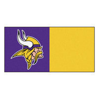 NFL - Minnesota Vikings Team Carpet Tiles - 45 Sq Ft.