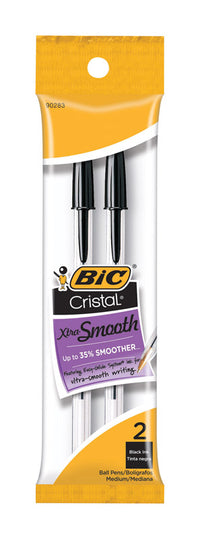 BIC Cristal Black Ball Point Pen (Pack of 12)