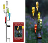 Alpine Multicolored Glass/Iron 37 in. H Bottle Tree Solar Garden Stake (Pack of 4)