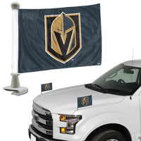 NHL - Vegas Golden Knights Ambassador Car Flags - 2 Pack