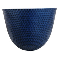 Southern Patio 12 in. D PP Plastic Barnett Patio Planter Blue Steel