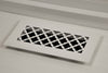 Steelcrest Designer 10 X 4 Floor Return, White Vent Cover, No Face Mounting Screw Holes, No Damper