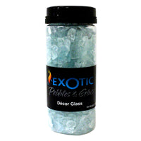 Exotic Pebbles & Aggregates EG-G-07 1 - 2MM Small Aqua Glass Deco