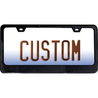 Custom Accessories Black Metal License Plate Frame