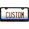 Custom Accessories Black Metal License Plate Frame