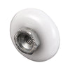 Prime-Line 3/4 in. D X 1/4 in. L White Plastic/Steel Tub Enclosure Roller 4 pk