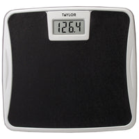 Taylor 330 lb Digital Bathroom Scale Black/Silver